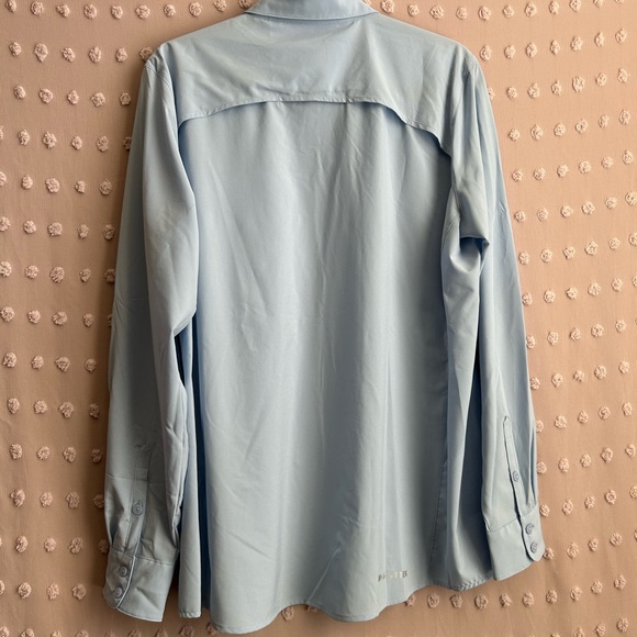 Ariat Tek VentTek Lightweight‎ Long Sleeve Button Down XL Western Rodeo Blue - Picture 2 of 6